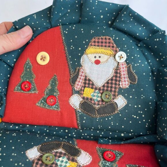 Christmas Country Farmhouse Basket Hot Pads Gift Set Sewing Notions Picnic - Picture 10 of 13